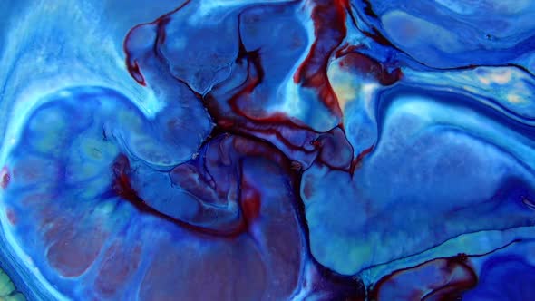 Vibrant Colours Paint Swirling Explosion  alt