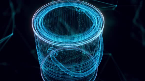 Paint Can Hologram Close Up Hd