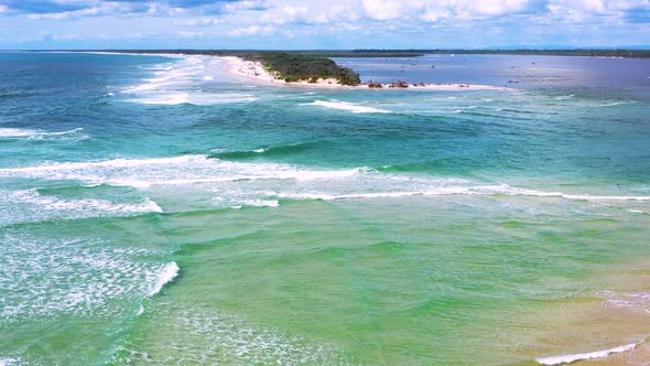 Aerial view of Maroochydore Beach, Queensland, Australia. alt