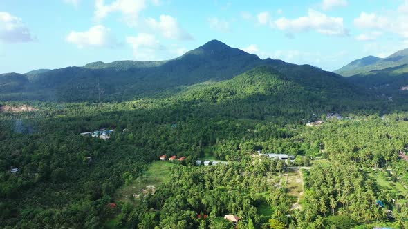 Aerial scenery of exotic coast beach time by blue green sea and white sand background of journey nea