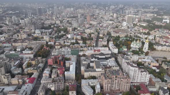 Kyiv - the Capital of Ukraine. Aerial View. Kiev