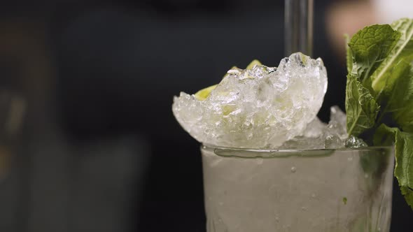 Glass of Classic Mojito Cocktail