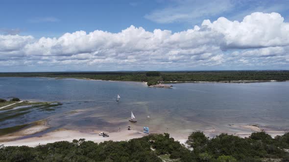 Jericoacoara Brazil. Tropical scenery for vacation travel at northeast Brazil.