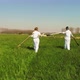 People walking in field - VideoHive Item for Sale