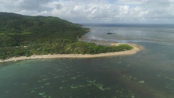 Seascape with Beach and Sea. Philippines, Luzon