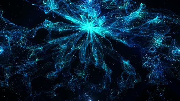 Magic Background With Blue Energy In The Outer Space