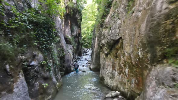 Walking Canyon River