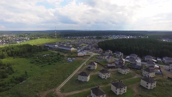 Aerial view of Calm Luxury Residential Area. 26