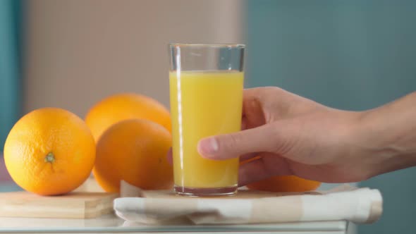 Freshly Squeezed Orange Juice for Health