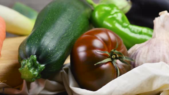 Still Life of Various Delicious Healthy Organic Vegetables, on Rustic Wooden Table. 