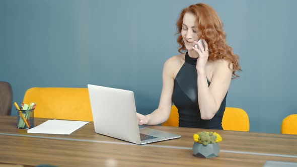 Portrait of a Successful Female Leader in the Office