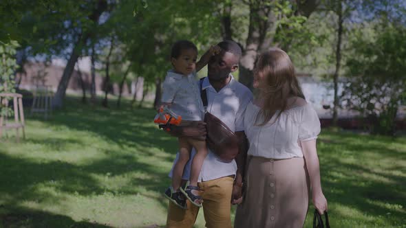 Multiracial Family Together