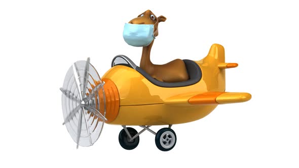 Fun camel with a mask alt