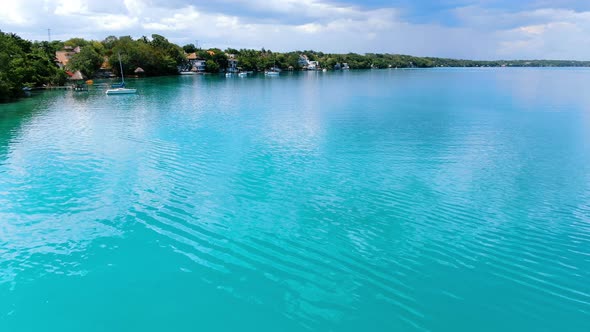 Lake Bacalar Tropical Destination Aerial