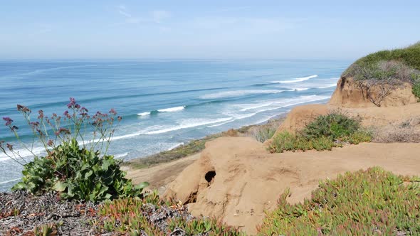 Seascape Vista Point Del Mar Torrey Pines California Coast USA