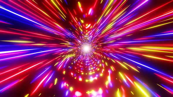 Vj disco bokeh lights background. Dj dance disco background. Animation audio