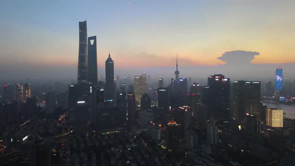 China Night, City Aerial