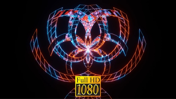 Fun Kaleidoscope Vj Loop HD Pack5v