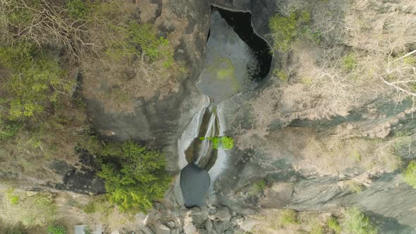 Waterfall in the Mountains