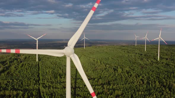 Wind Farm on a Hill