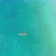 Sandy Beach Top View. Swimming girl Aerial View From Flying Drone - VideoHive Item for Sale