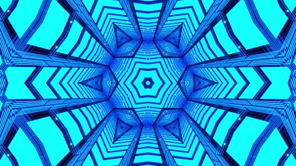 Vj Abstract Kaleidoscope Background with Simple Shapes Periodic Pattern