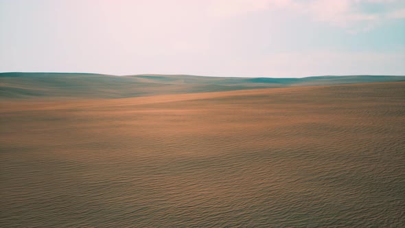 Aerial of Red Sand Dunes in the Namib Desert