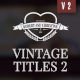 Vintage Romantic Wedding Titles Pack 2 - VideoHive Item for Sale