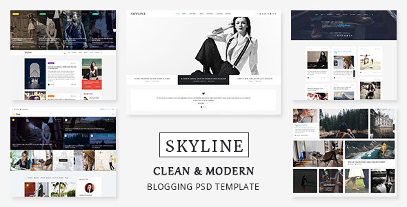 Skyline - PSD template for Bloggers, News and Magazine