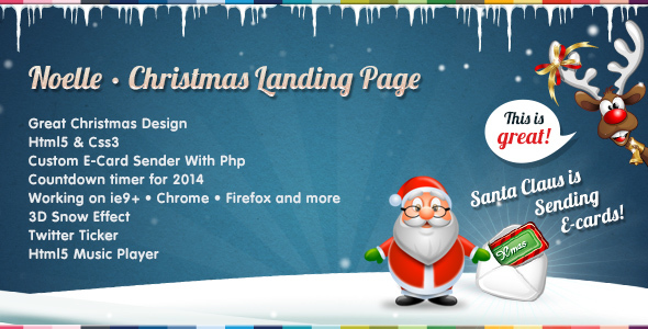 Christmas Card Website Templates From Themeforest
