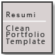 Resumi - Responsive Resume / Personal Portfolio Template - ThemeForest Item for Sale