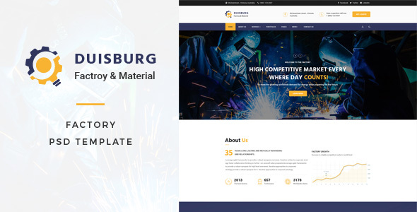 Duisburg - Factory PSD Template