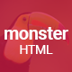 Monster Creative HTML Template - ThemeForest Item for Sale