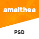 Amalthea — Full Screen App Showcase PSD Template - ThemeForest Item for Sale