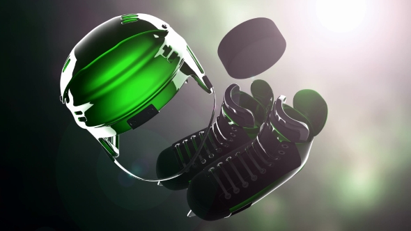 Hockey Puck and Hockey Equipment alt