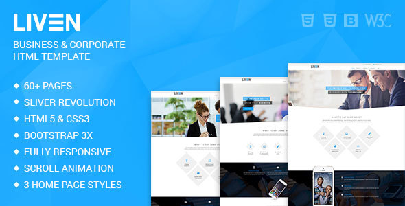 Liven - Modern Corporate - Business & Portfolio HTML5 Template