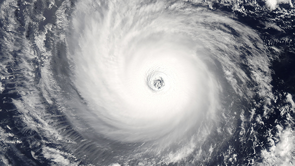 Hurricane From Space on Earth