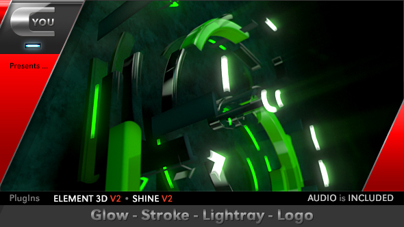 Glow Stroke Lightray Logo