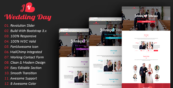 Wedding | HTML5 Responsive Wedding Template