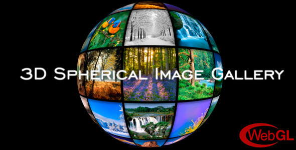 3D Spherical Image Gallery | JavaScript & PHP Plugin