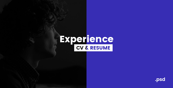Experience - CV/Resume PSD Template