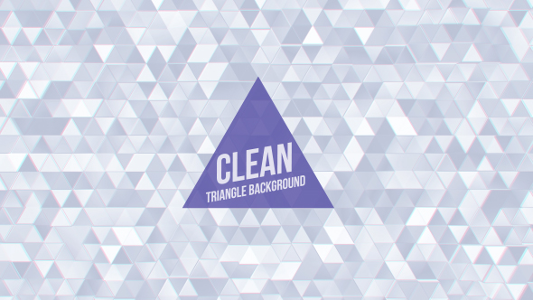Clean White Triangles Background Loop