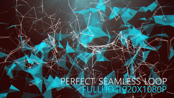 Blue Abstract Polygonal Background