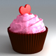 Valentine CupCake - 3DOcean Item for Sale