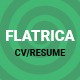 Flatrica | Material CV/Resume - ThemeForest Item for Sale