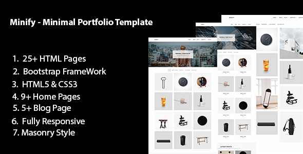 Minify -  Minimal Portfolio Bootstarp Template