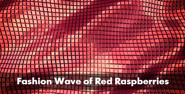 Fashion Wave of Red Raspberries
