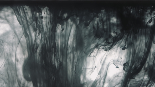 Black Paint Drops in the Water alt