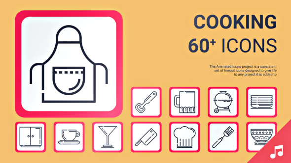 Cooking Icons and Elements