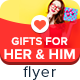 Gifts For Her & Him Flyers - GraphicRiver Item for Sale